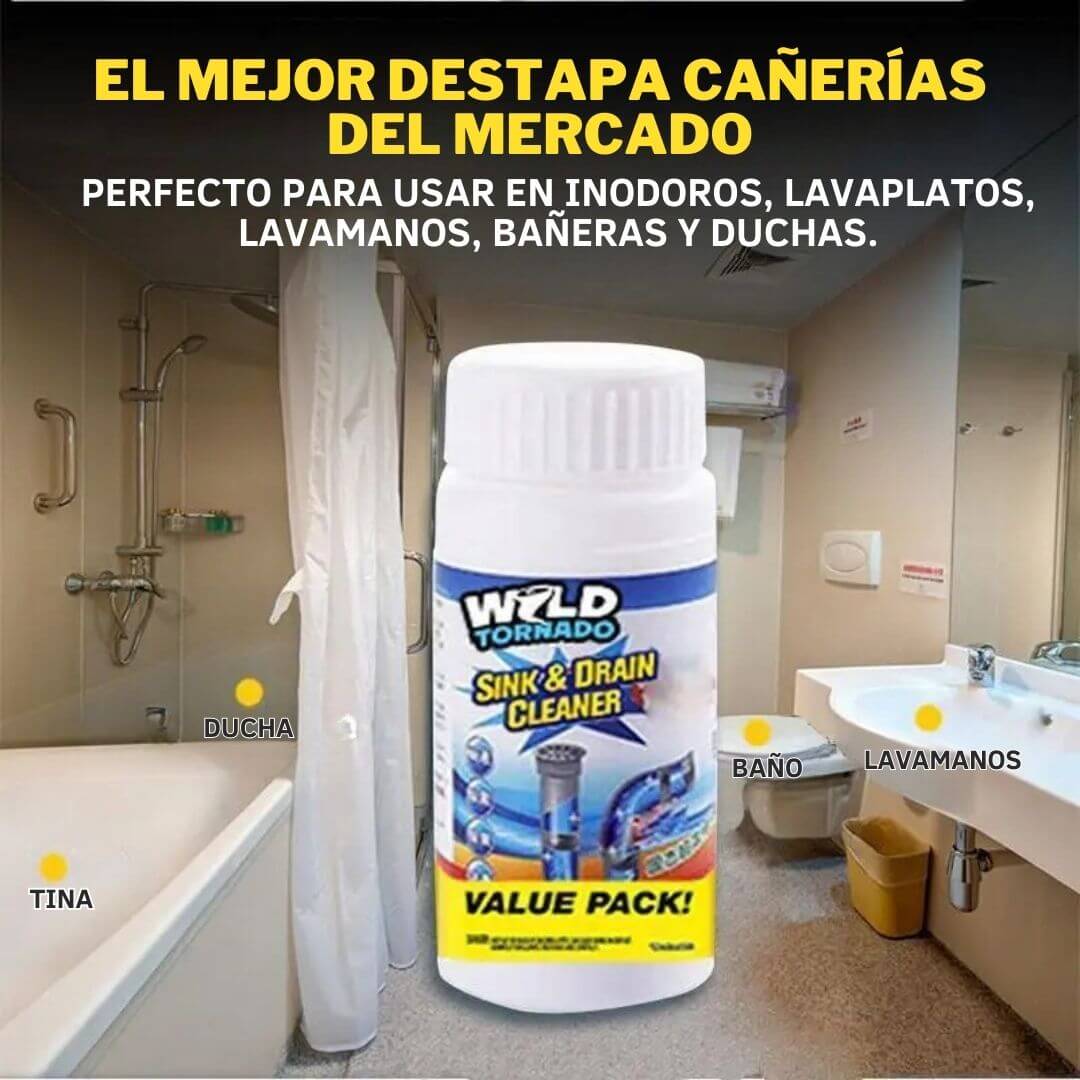 DESTAPA CAÑERÍAS WILD TORNADO 🚽 OFERTA 2X1 🔥