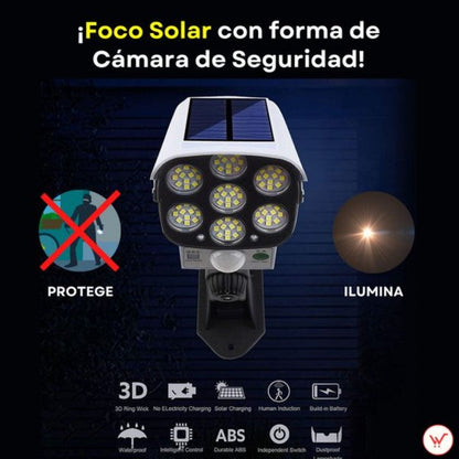 FOCO LED SOLAR - TIPO CAMARA