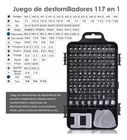 Juego De Mini Destornilladores 117 EN 1