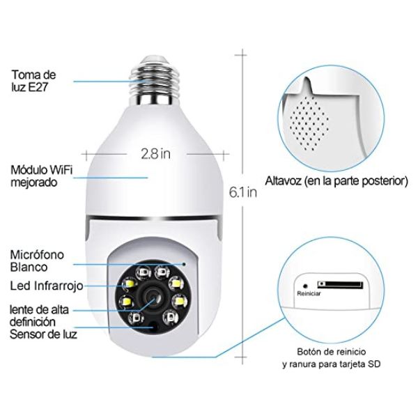 Cámara de seguridad inteligente-wifi.