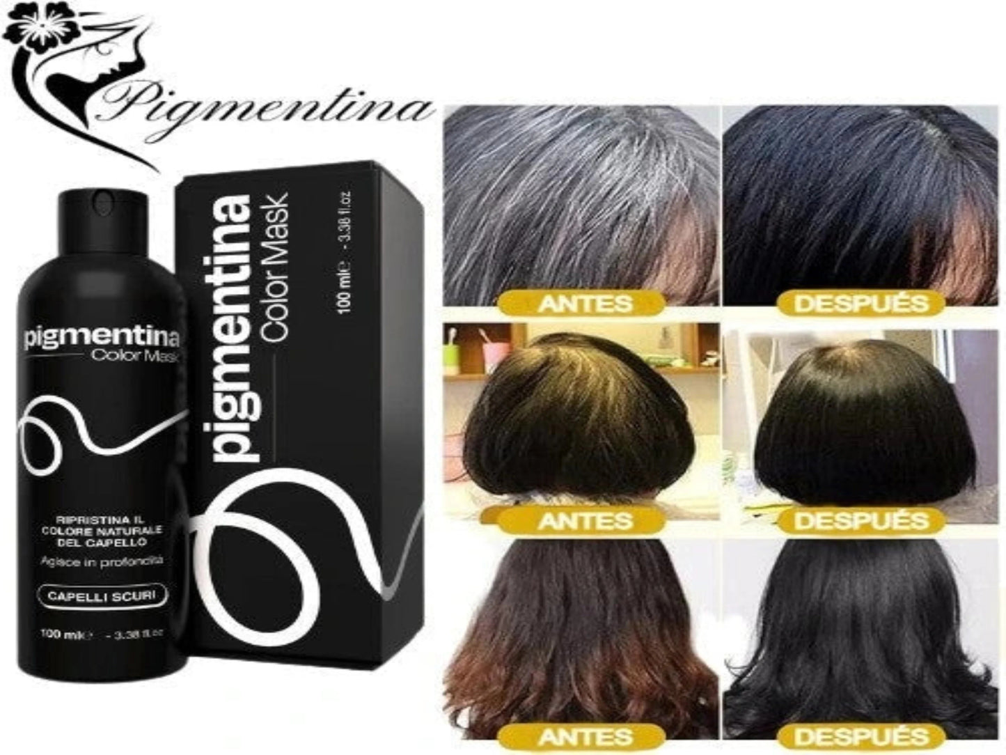 Champú Tinte Cubre Canas Suaviza Repara Cuidado Del Cabello