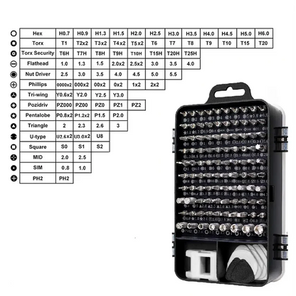 Juego De Mini Destornilladores 117 EN 1