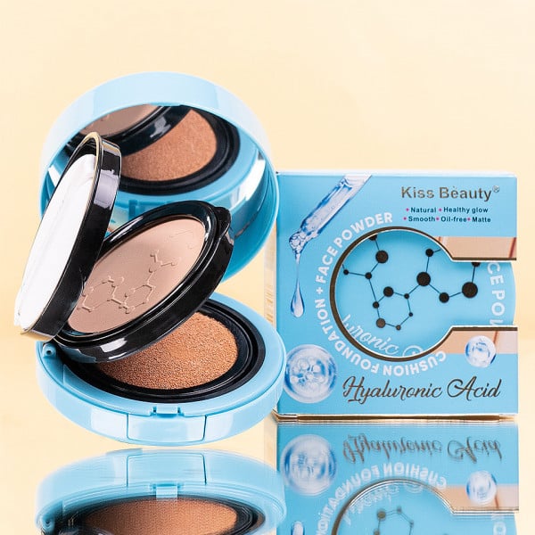 🌟 Base Cushion Foundation con Ácido Hialurónico | Kiss Beauty 🌟